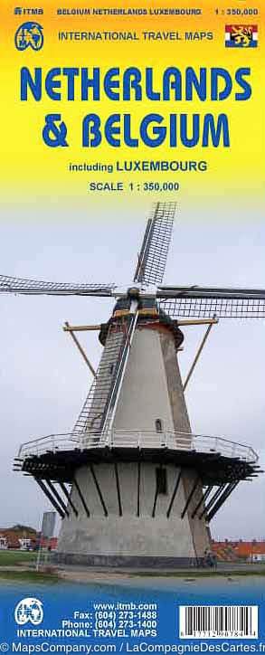 Carte de voyage - Pays-Bas, Belgique & Luxembourg | ITM carte routière ITM