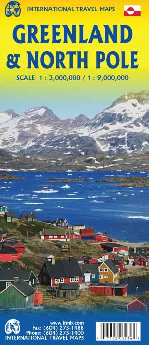 Carte de voyage - Pôle Nord & Groenland | ITM carte pliée ITM 