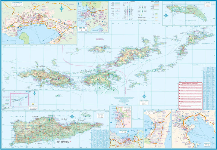 Carte de voyage - Porto Rico & Iles Vierges | ITM carte pliée ITM 
