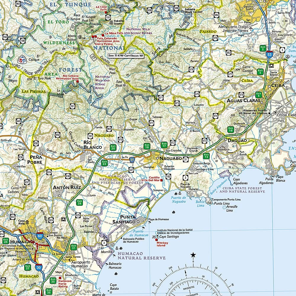 Carte de voyage - Puerto Rico | National Geographic carte routière National Geographic