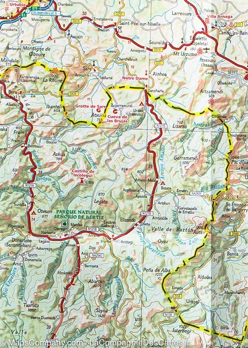Carte de voyage - Pyrénées & Andorre | National Geographic carte routière National Geographic