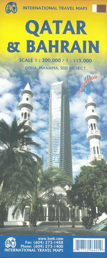 Carte de voyage - Qatar & Bahrein | ITM carte routière ITM