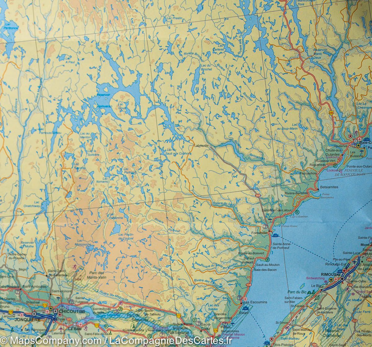 Carte de voyage - Québec | ITM carte routière ITM