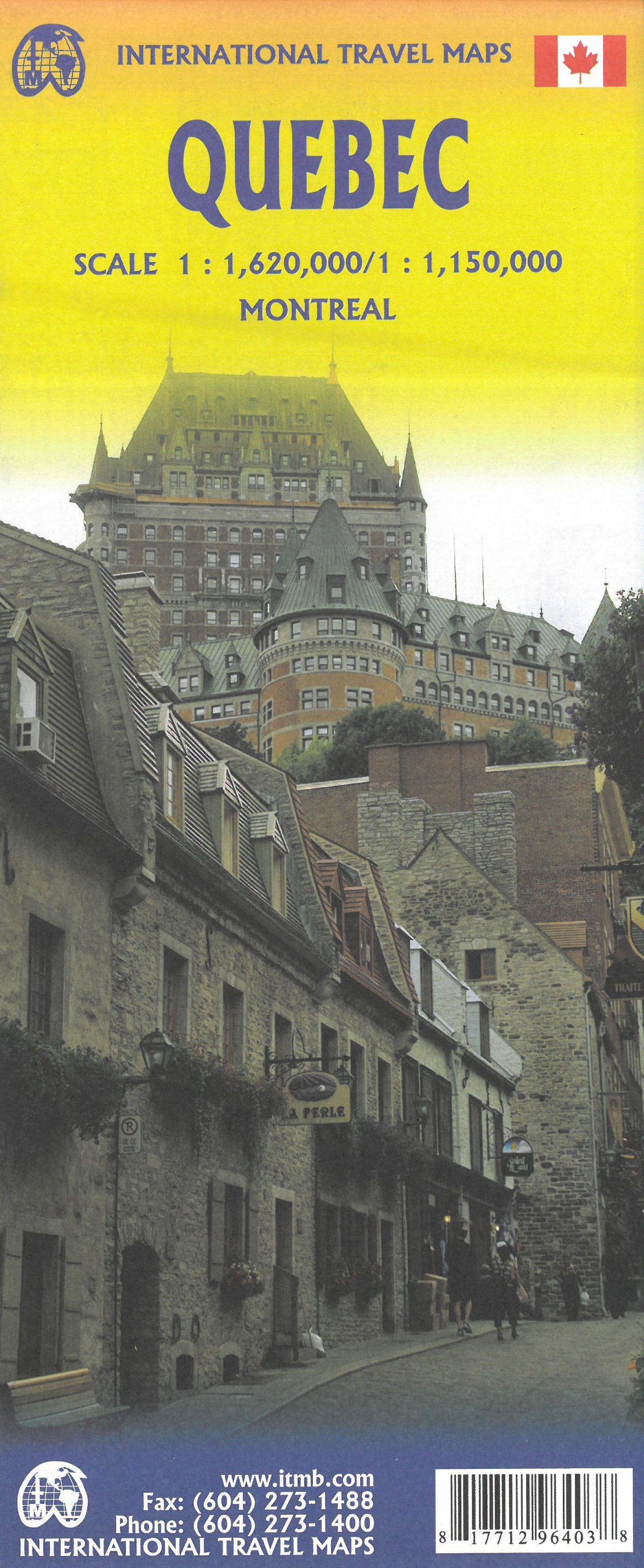 Carte de voyage - Québec | ITM carte routière ITM