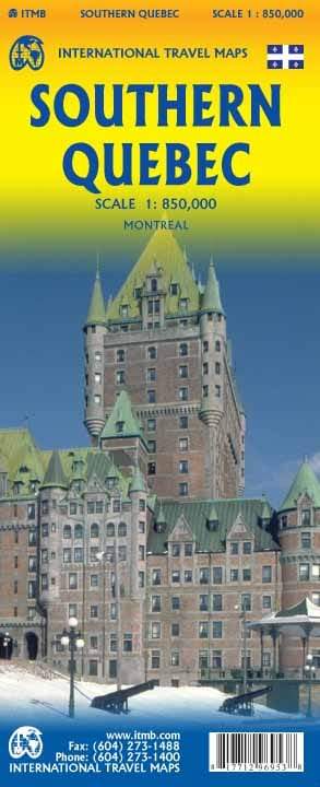 Carte de voyage - Quebec Sud | ITM carte routière ITM