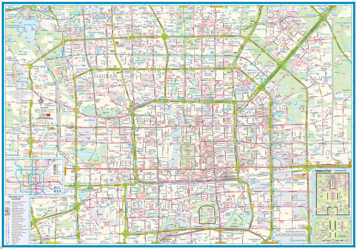 Plan de Pékin &amp; Carte de la région de Pékin | ITM - La Compagnie des Cartes