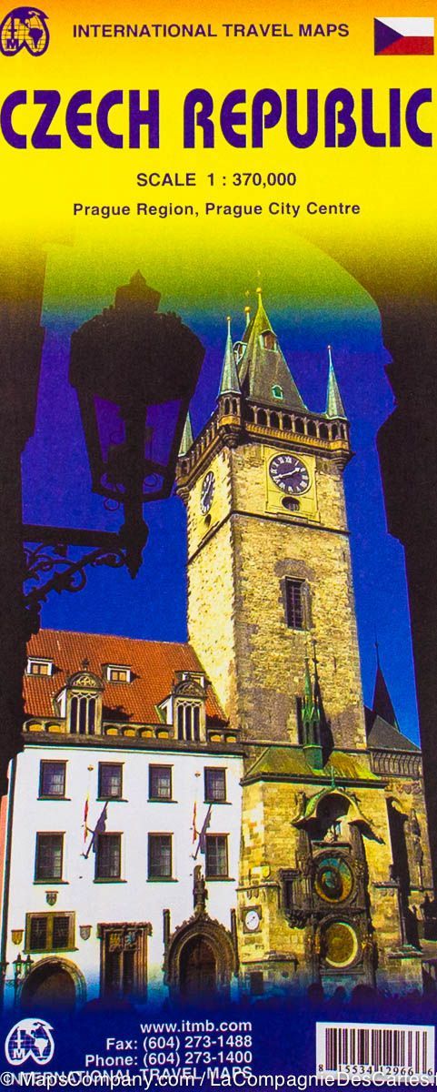 Carte de voyage - République Tchèque | ITM carte routière ITM