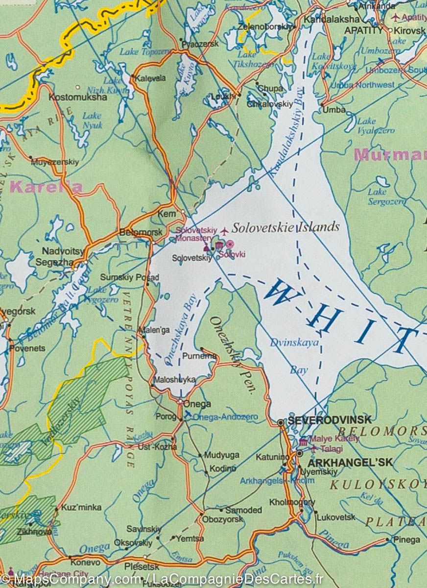 Carte de voyage - Russie | ITM carte routière ITM