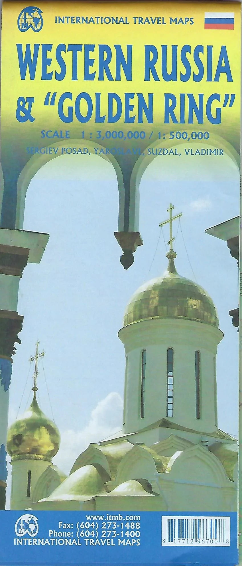 Carte de voyage - Russie Ouest & Anneau d'Or | ITM carte routière ITM