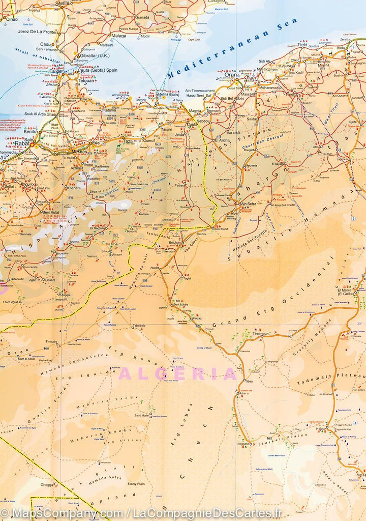 Carte de voyage - Sahara | ITM carte pliée ITM 