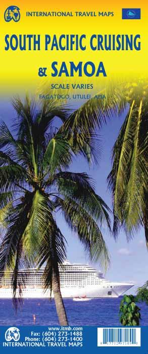 Carte de voyage - Samoa & croisières dans le pacifique sud | ITM carte routière ITM