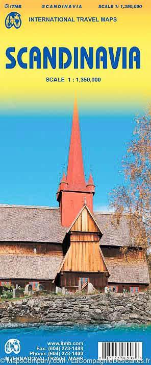 Carte de voyage - Scandinavie | ITM carte routière ITM
