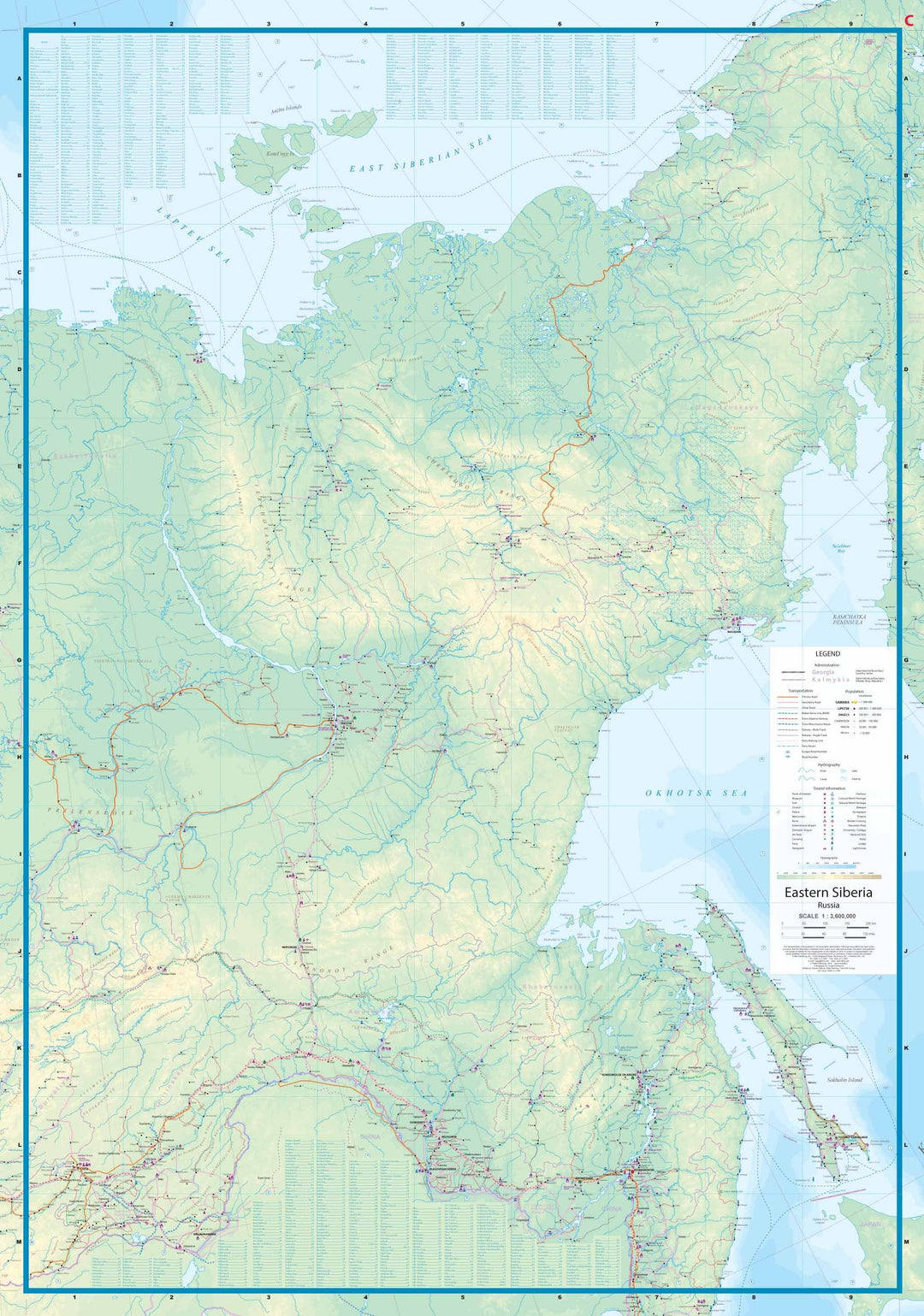 Carte de la Sibérie | ITM - La Compagnie des Cartes