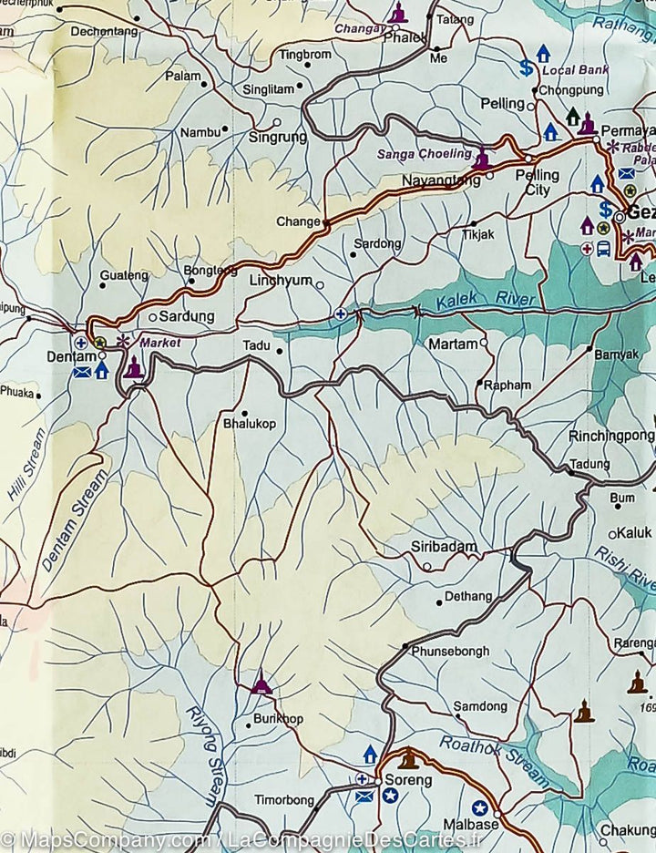 Carte de voyage - Sikkim & Inde Nord-Est | ITM carte pliée ITM 