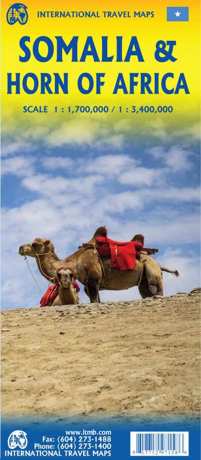 Carte de voyage - Somalie & Corne de l'Afrique | ITM carte pliée ITM 