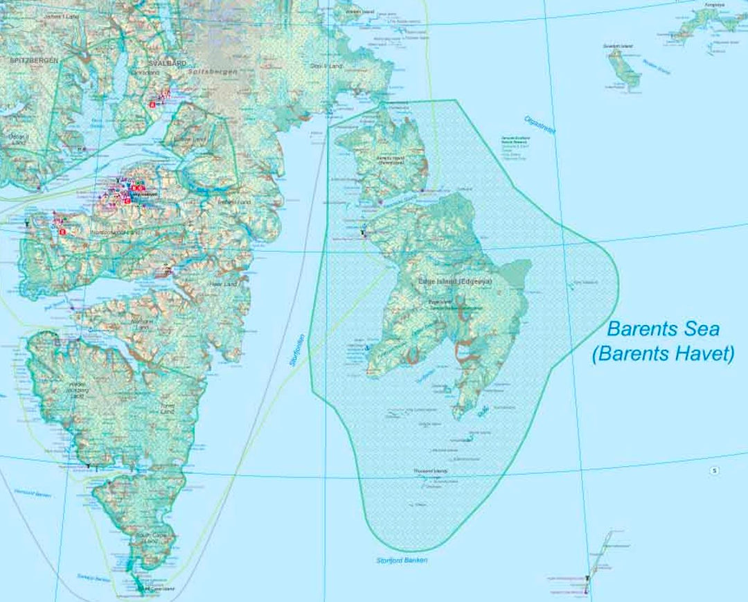 Carte de voyage - Spitzberg /Svalbard (Norvège) | ITM carte pliée ITM 