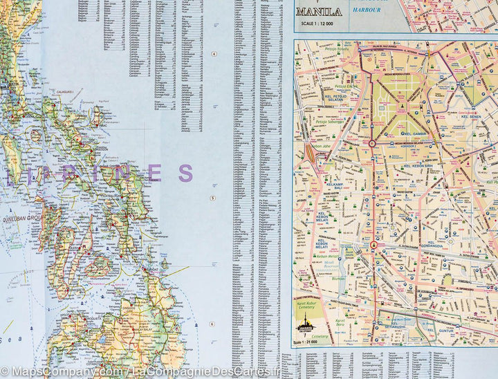 Carte de voyage - Sud-est asiatique | ITM carte pliée ITM 