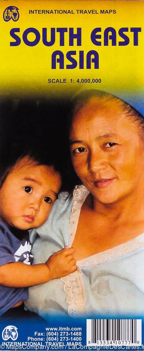 Carte de voyage - Sud-est asiatique | ITM carte routière ITM