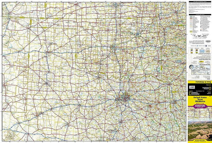Carte de voyage - Texas & Oklahoma (USA) | National Geographic - La Compagnie des Cartes