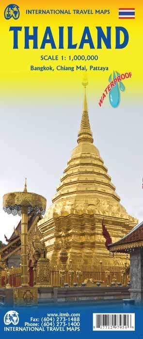 Carte de la Thailande | ITM - La Compagnie des Cartes