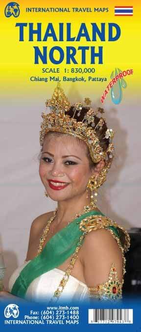 Carte de voyage - Thailande Nord | ITM carte routière ITM