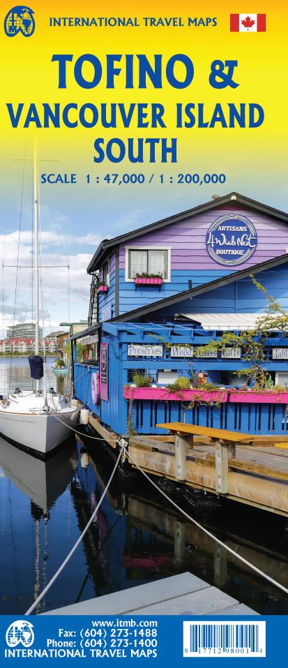Carte de voyage - Tofino & Sud de l'île de Vancouver (Colombie Britannique) | ITM carte routière ITM