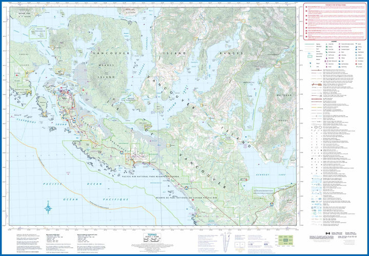 Carte de voyage - Tofino & Sud de l'île de Vancouver (Colombie Britannique) | ITM carte pliée ITM 