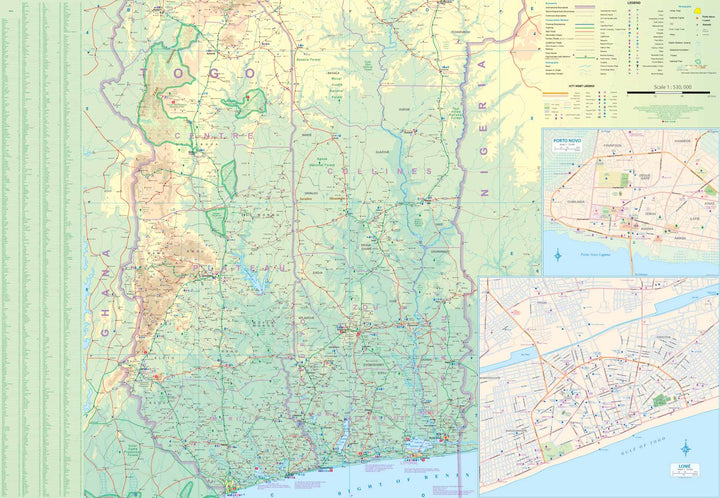 Carte de voyage - Togo & Benin | ITM carte pliée ITM 