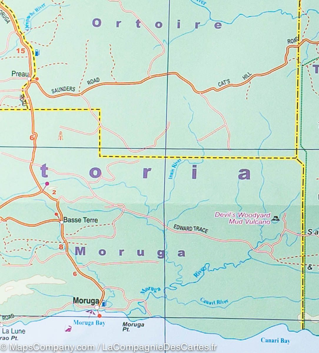 Carte de voyage - Trinidad & Tobago | ITM carte routière ITM