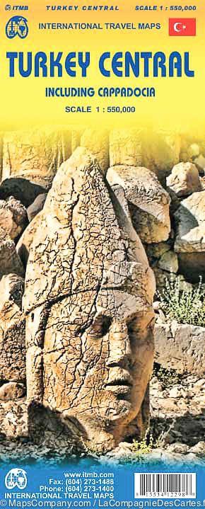 Carte de voyage - Turquie Centrale & Cappadoce | ITM carte routière ITM