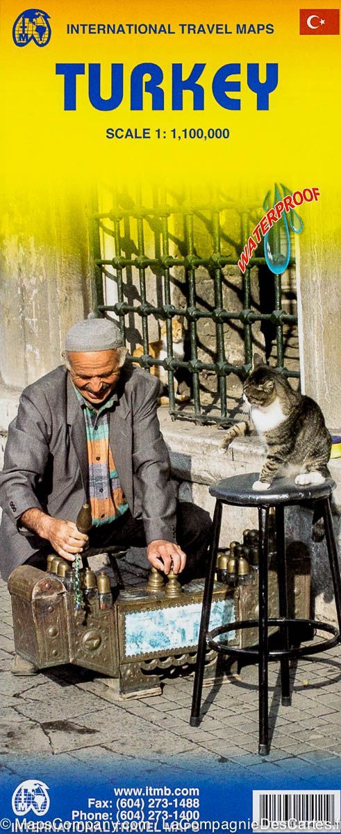 Carte de voyage - Turquie | ITM carte routière ITM