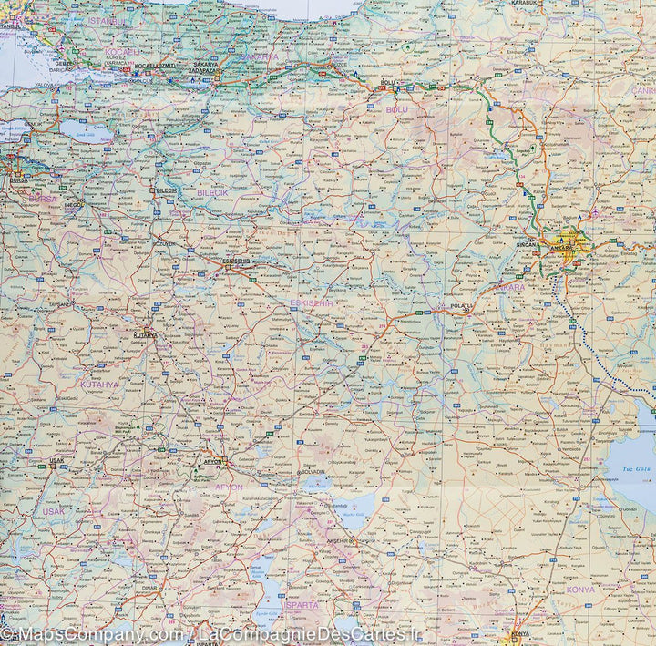 Carte de la Turquie | ITM - La Compagnie des Cartes