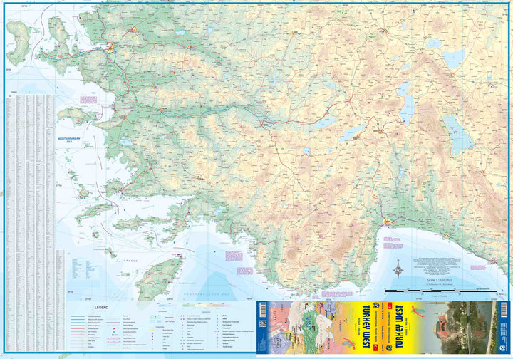 Carte de voyage - Turquie Ouest | ITM carte pliée ITM 
