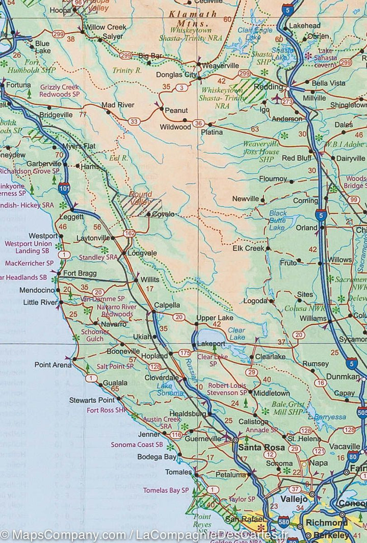 Carte de voyage des Etats Unis | ITM - La Compagnie des Cartes