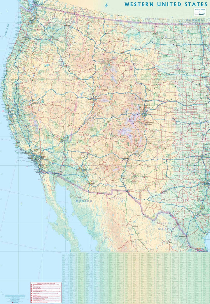Carte de voyage des Etats Unis | ITM - La Compagnie des Cartes