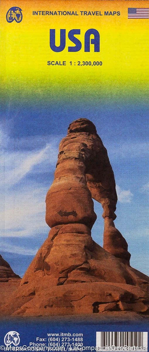 Carte de voyage - USA | ITM carte routière ITM