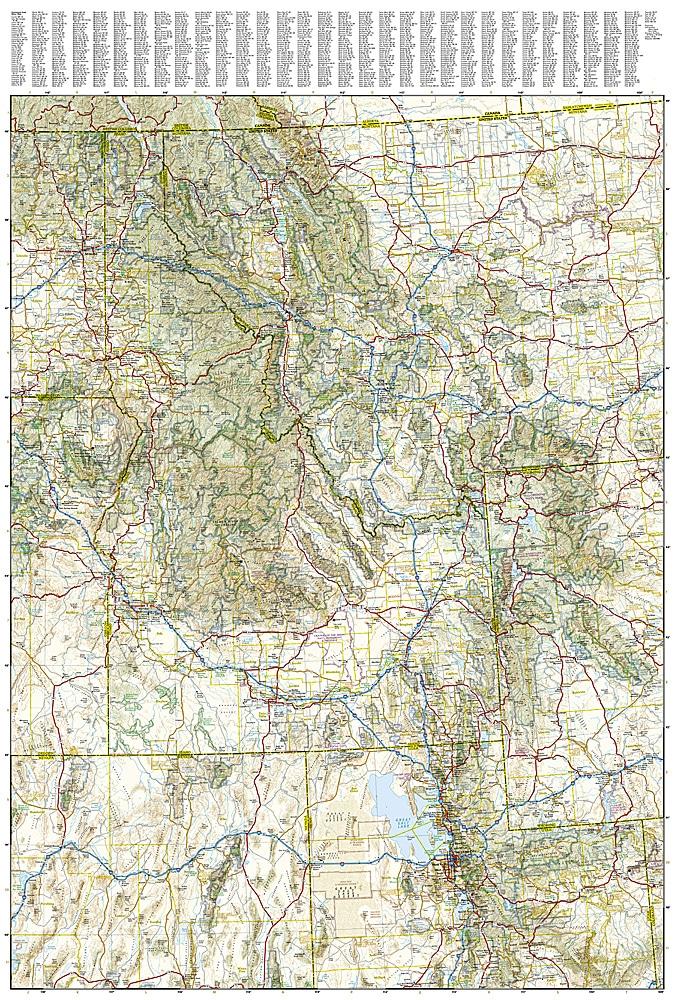 Carte de voyage - USA Pacific Nord Ouest | National Geographic carte routière National Geographic