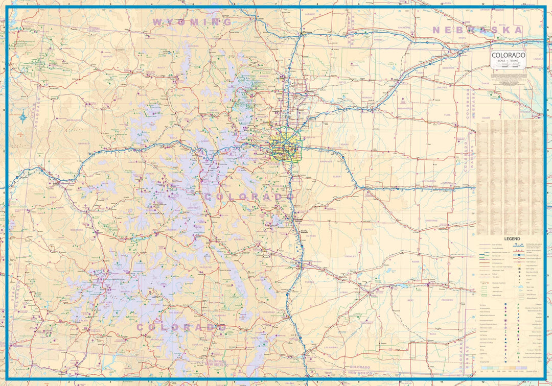 Carte de voyage - Utah & Colorado (USA) | ITM carte pliée ITM 