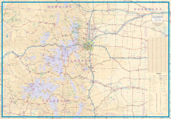 Carte de voyage - Utah & Colorado (USA) | ITM carte pliée ITM 