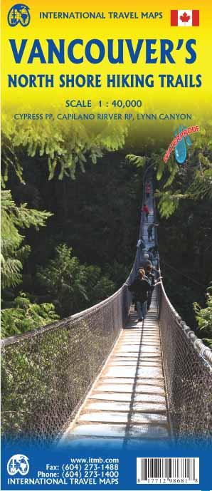 Carte de voyage - Vancouver Northshore & Fraser Valley | ITM carte pliée ITM 