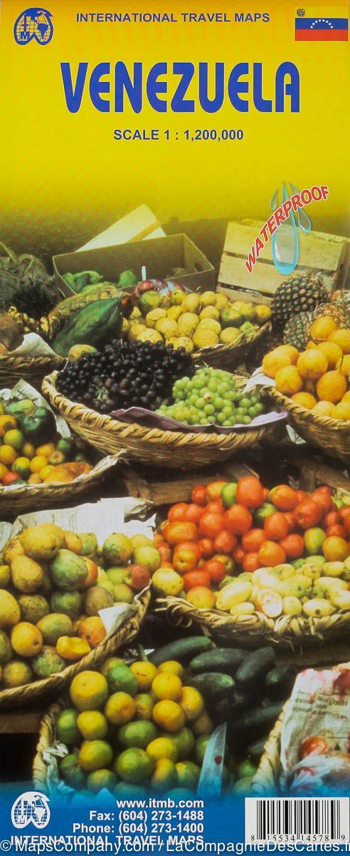Carte de voyage - Venezuela | ITM carte routière ITM