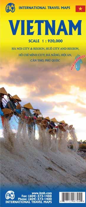 Carte de voyage - Vietnam | ITM carte routière ITM