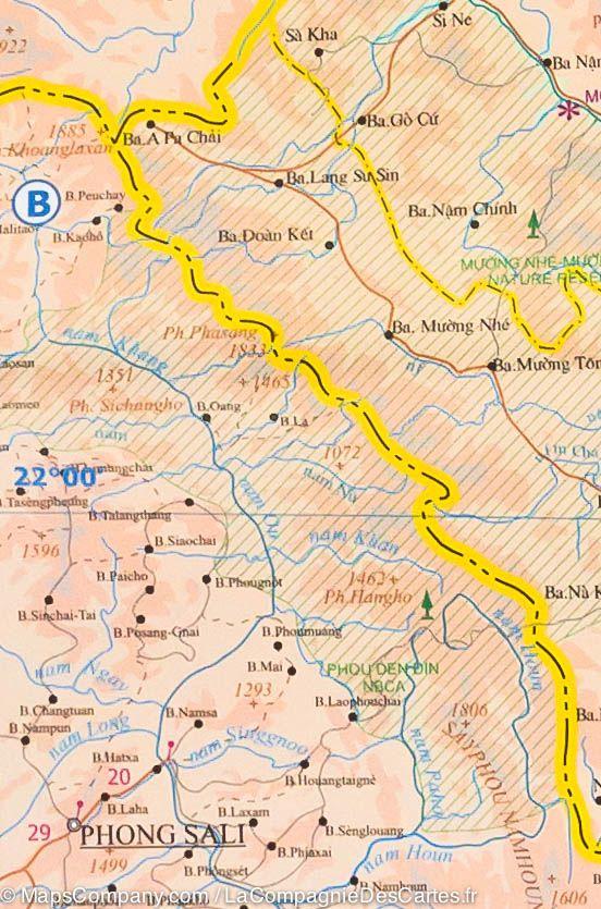 Carte de voyage - Vietnam | ITM carte routière ITM