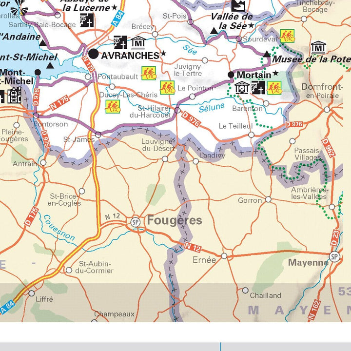 Carte départementale n° 303 - Calvados & Manche | Michelin carte pliée Michelin 