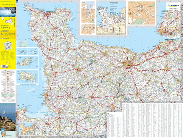 Carte départementale n° 303 - Calvados & Manche | Michelin carte pliée Michelin 