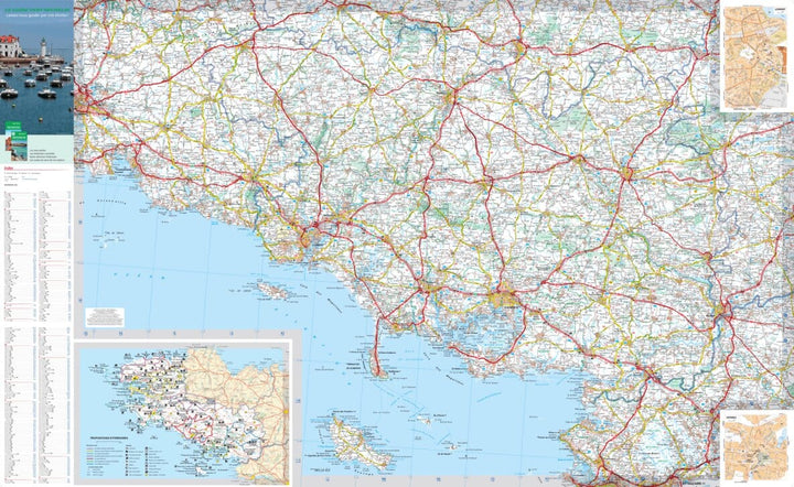 Carte départementale n° 308 - Finistère & Morbihan | Michelin carte pliée Michelin 