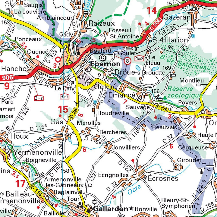 Carte départementale n° 311 - Eure-et-Loir, Paris & Yvelines | Michelin carte pliée Michelin 