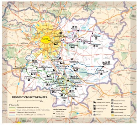 Carte départementale n° 312 - Essonne, Paris, Seine-et-Marne | Michelin carte routière Michelin