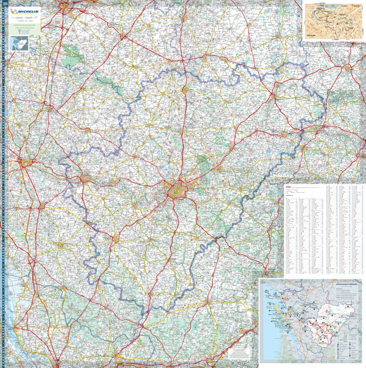 Carte départementale n° 324 - Charente & Charente-Maritime | Michelin carte pliée Michelin 