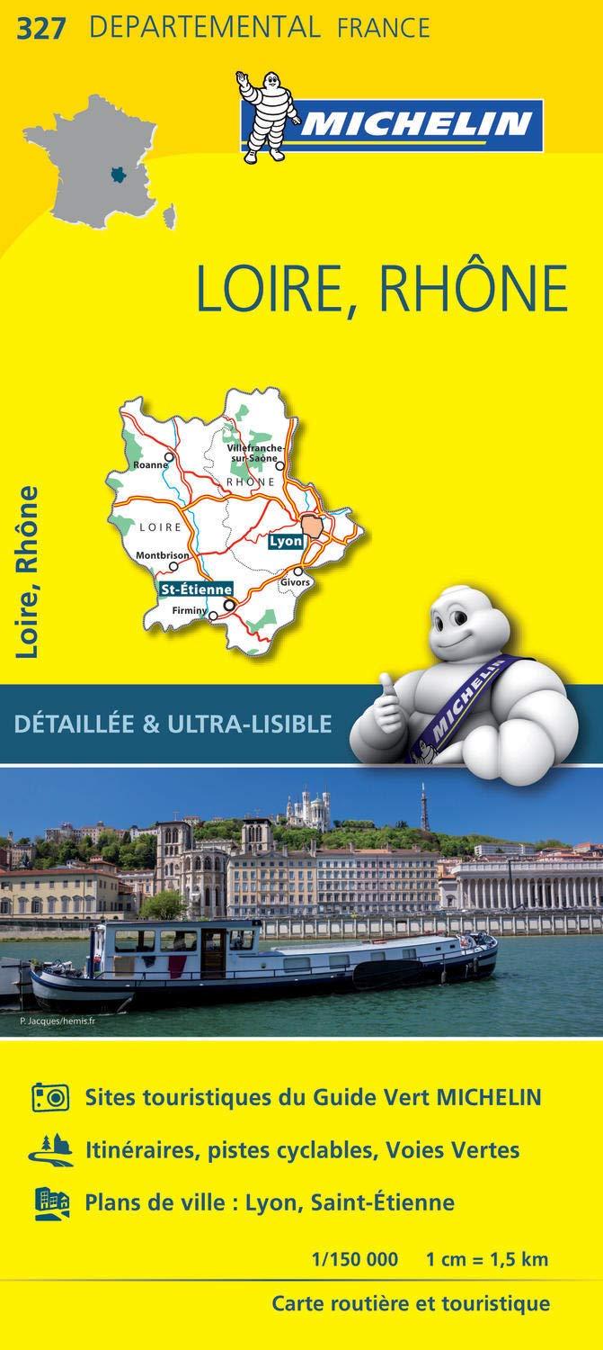Carte départementale n° 327 - Loire & Rhône | Michelin carte routière Michelin